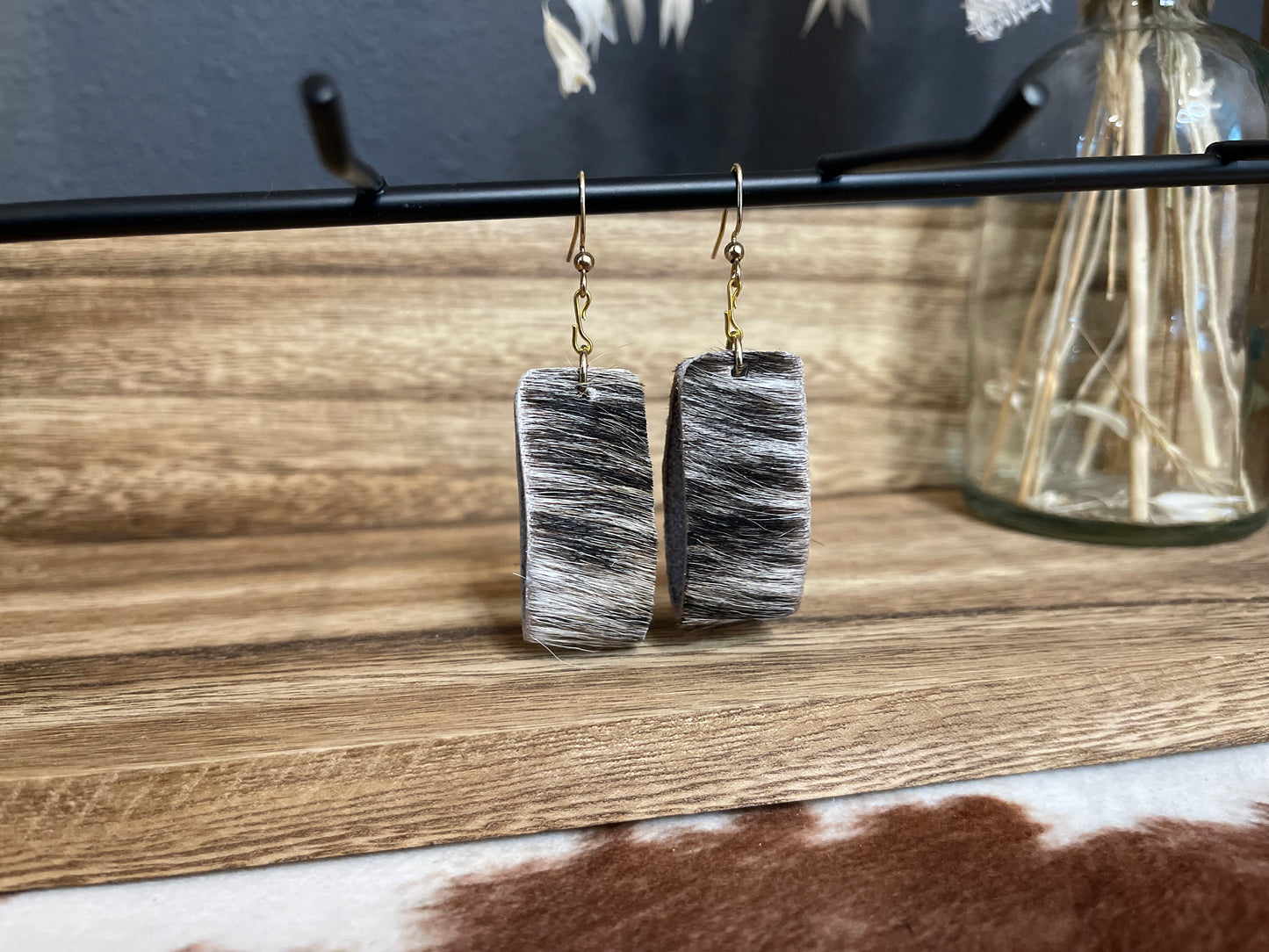 Medium cowhide earrings